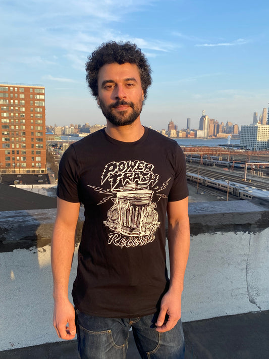 Short Sleeve Power Trash Records Shirt - Black